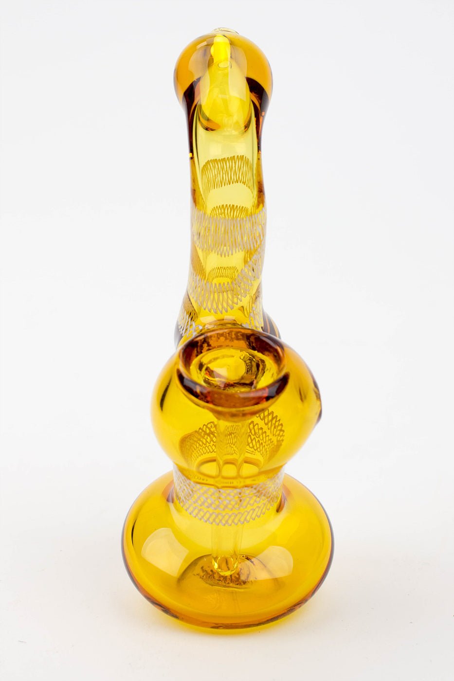 Single Chamber 5.5" Middle Stripe Bubbler - Glasss Station