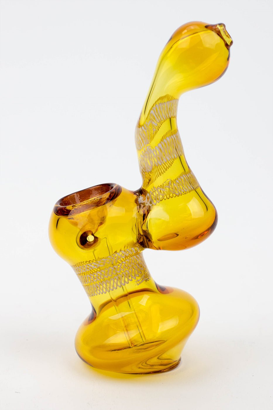 Single Chamber 5.5" Middle Stripe Bubbler - Glasss Station