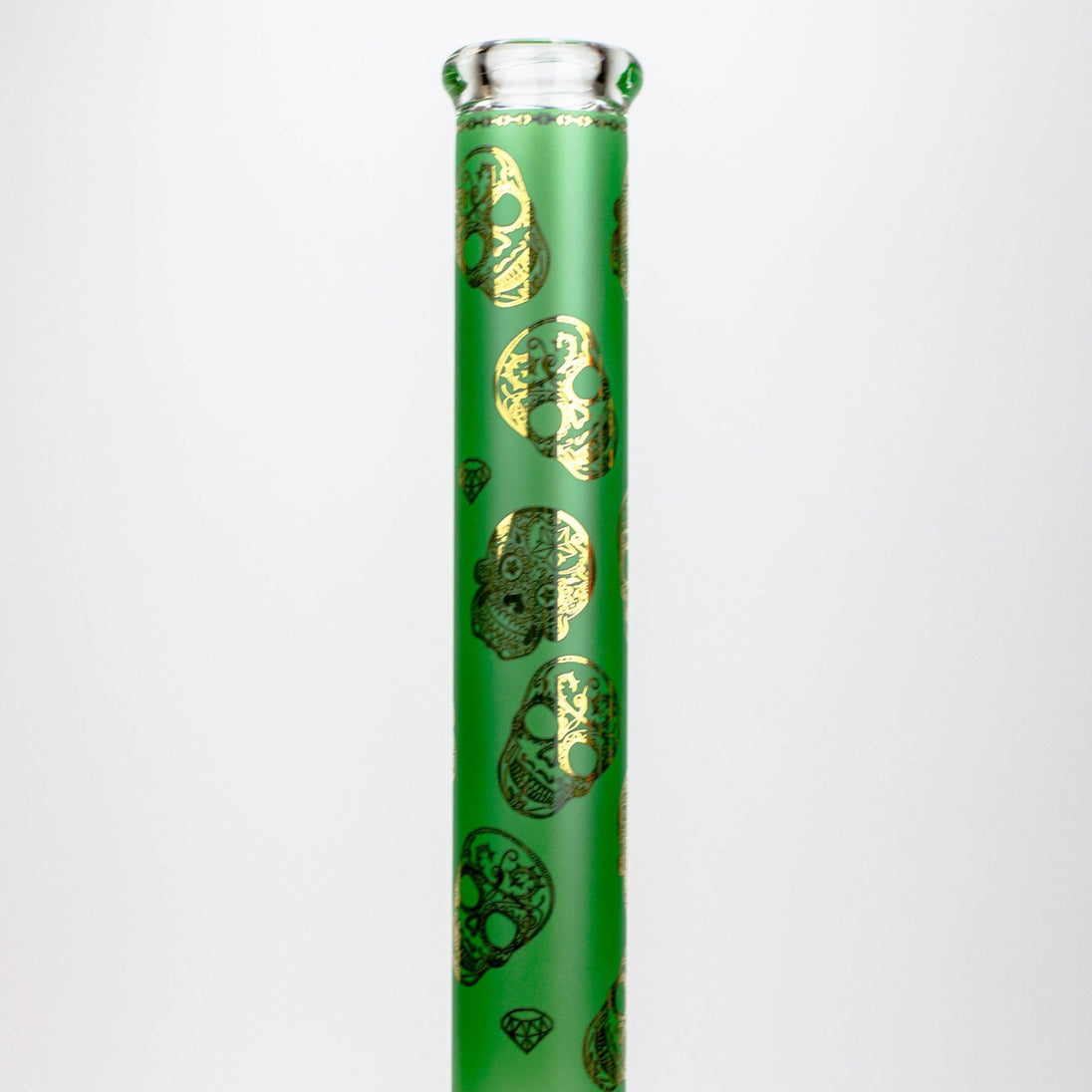 Skull Pattern 20" 9mm Beaker Bong - Glasss Station