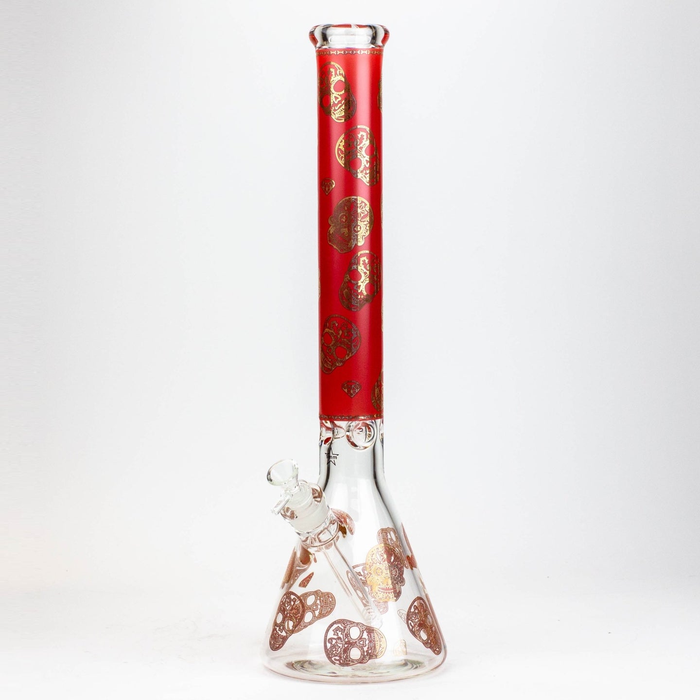 Skull Pattern 20" 9mm Beaker Bong - Glasss Station