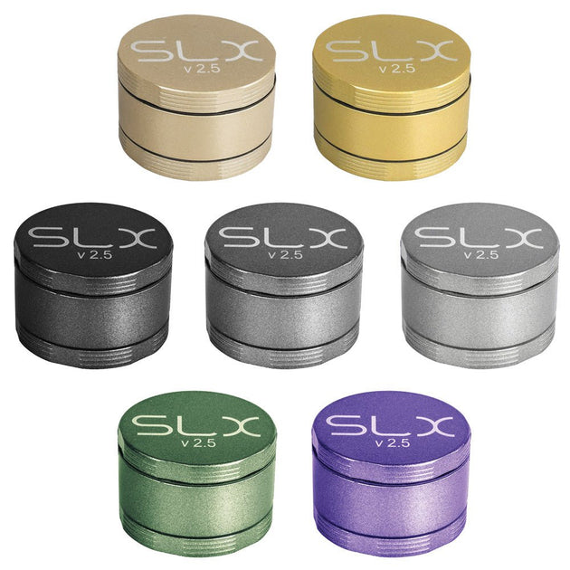 SLX Ceramic Coated 4 Piece 2.5" Metal Grinder - Glasss Station