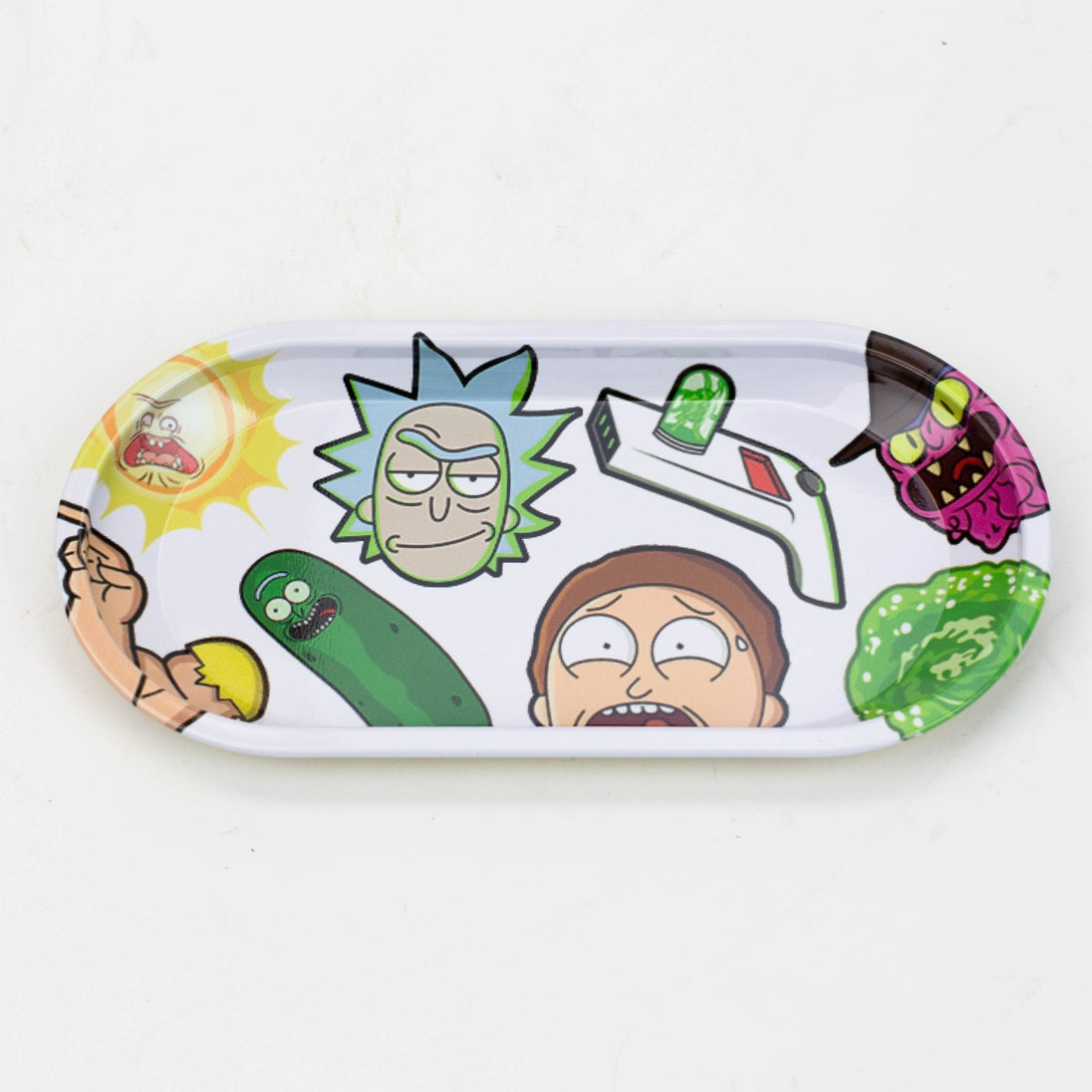 Small Metal Cartoon Rolling Tray - Glasss Station