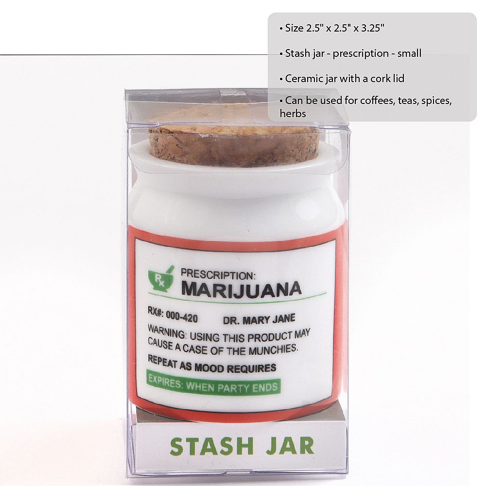 Small Prescription Stash Jar - Glasss Station