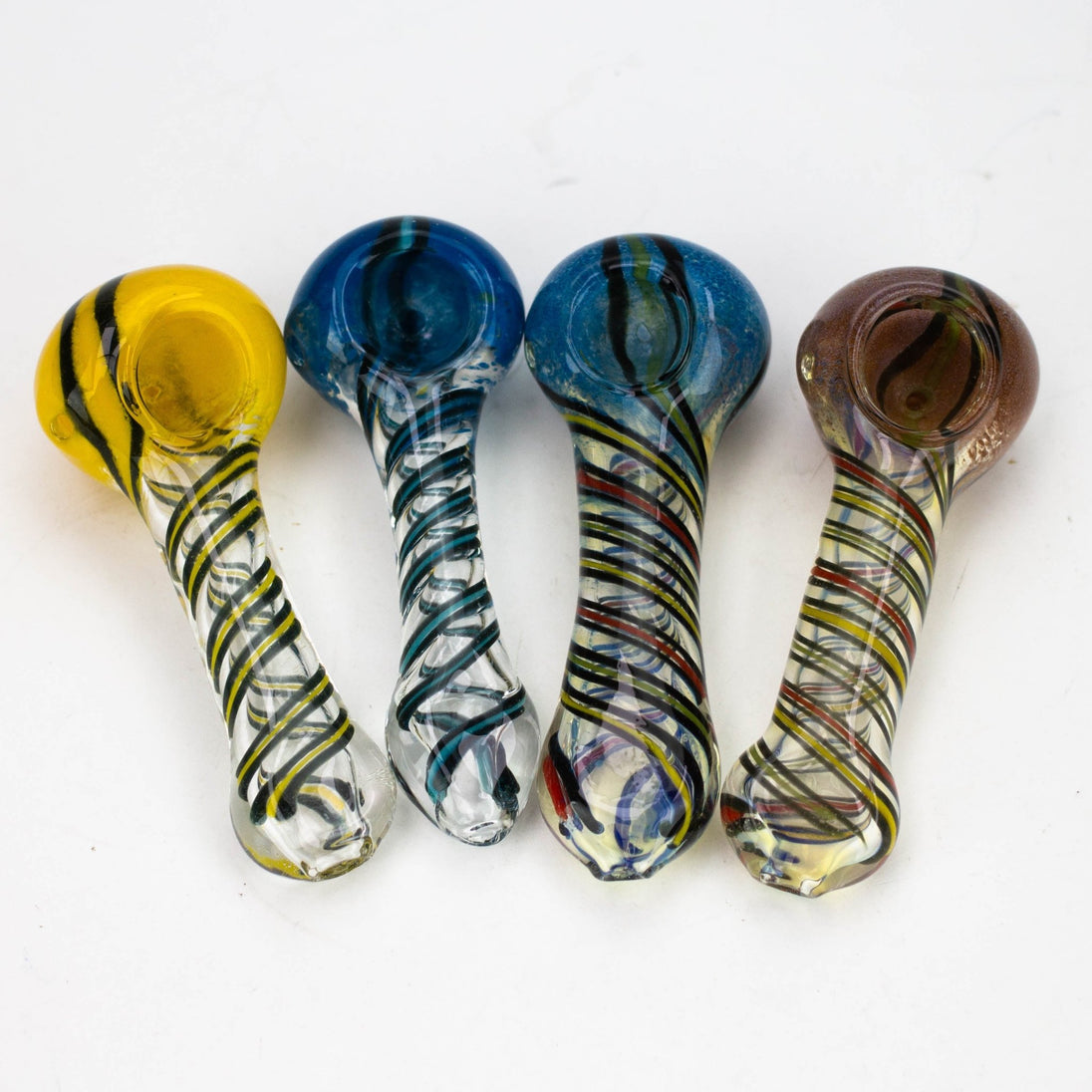 Soft Glass 5" Hand Pipe 2 Pack - Glasss Station