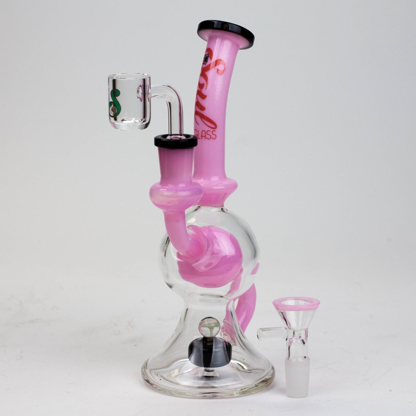 SOUL Glass 8" 2-in-1 Recycler Bong/Rig - Glasss Station