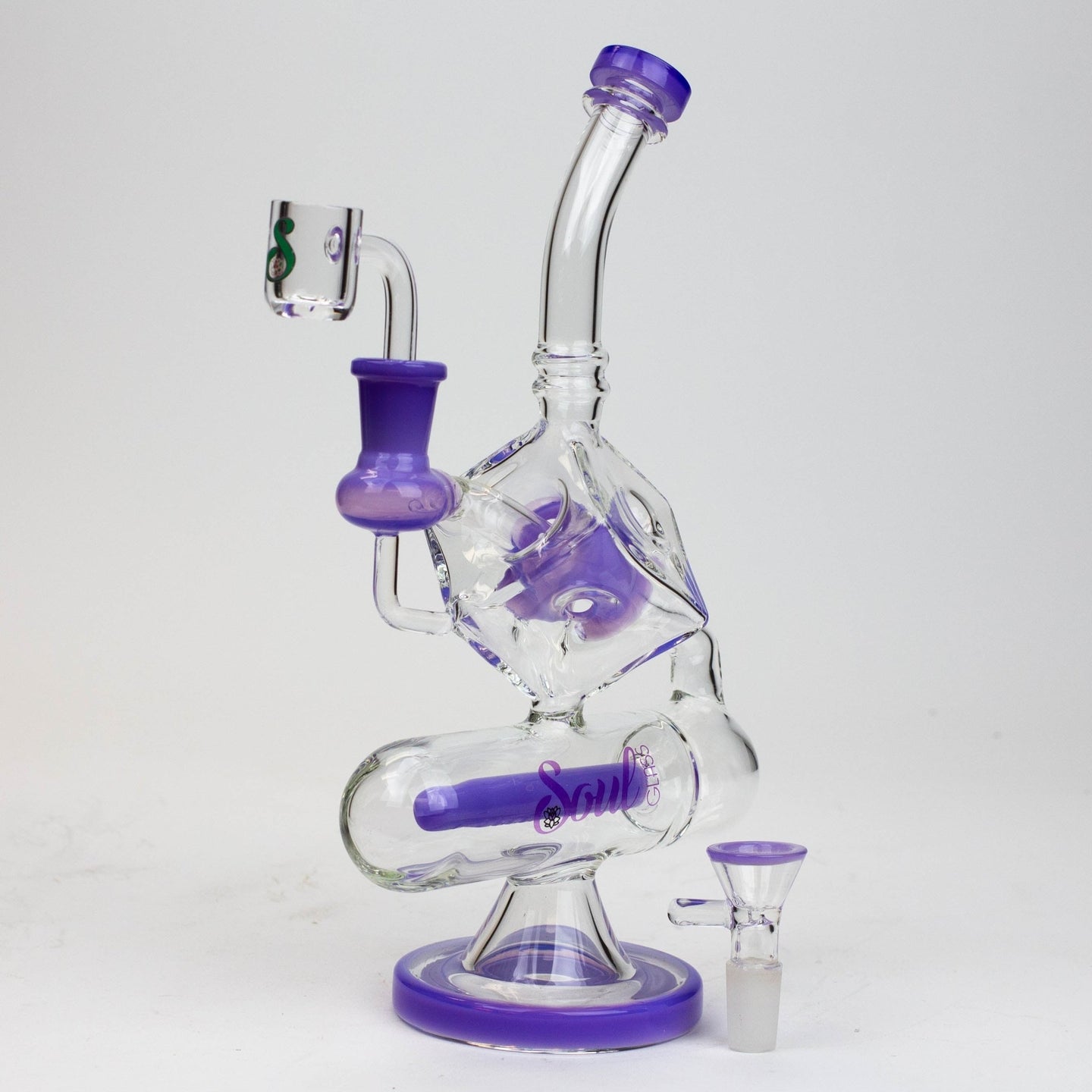 SOUL Glass 9" 2-in-1 Glass Bong/Rig - Glasss Station