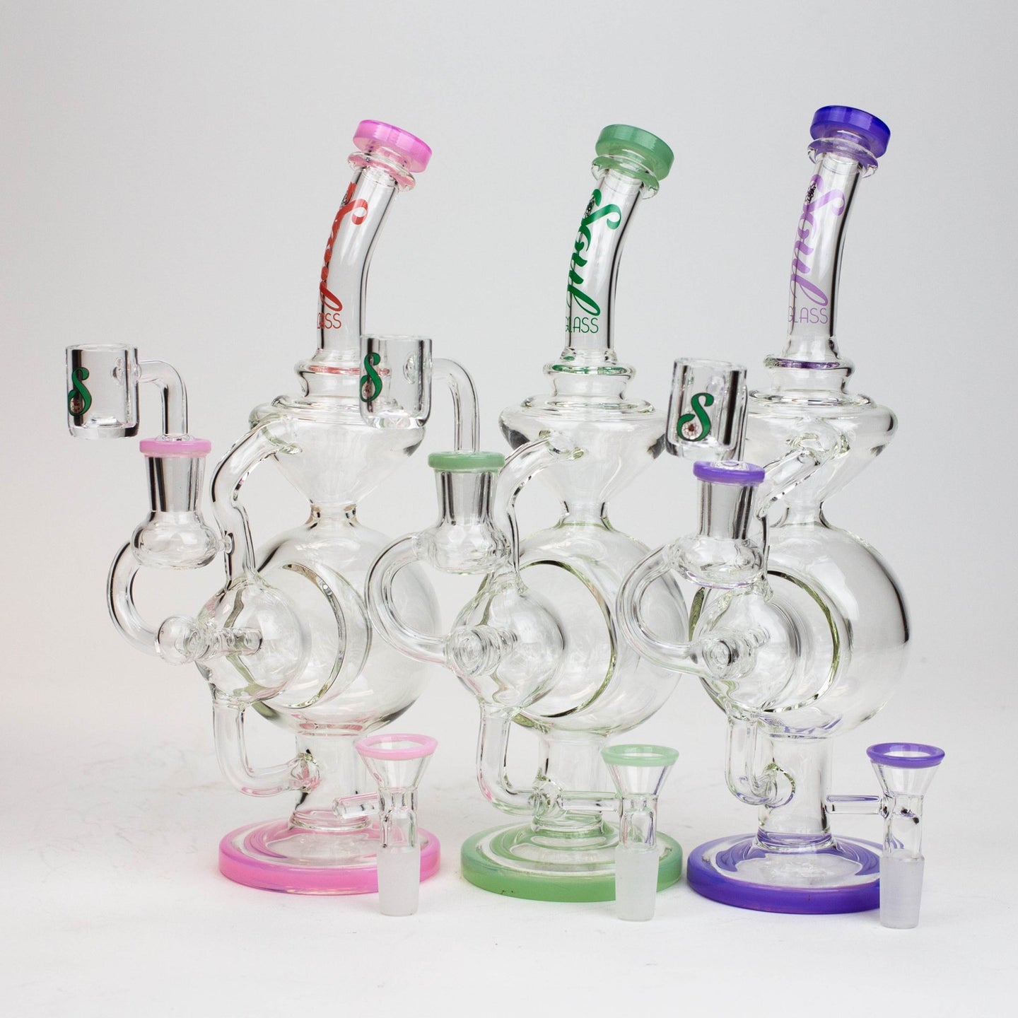 SOUL Glass 9" 2-in-1 Recycler Bong/Rig - Glasss Station