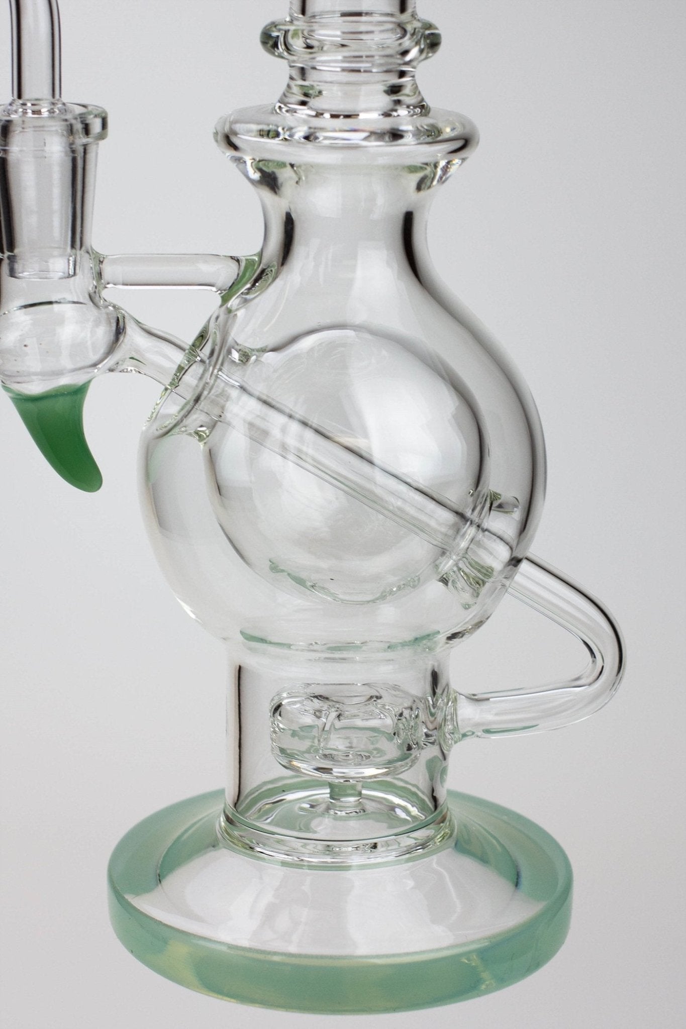 SOUL Glass 9.5" 2-in-1 Double Sphere Recycler Bong/Rig - Glasss Station