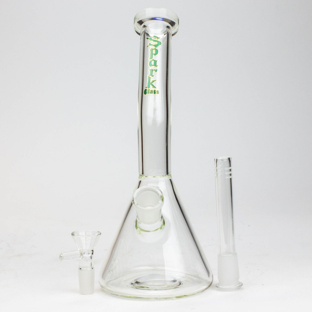 SPARK 10" Bent Neck Beaker Bong - Glasss Station