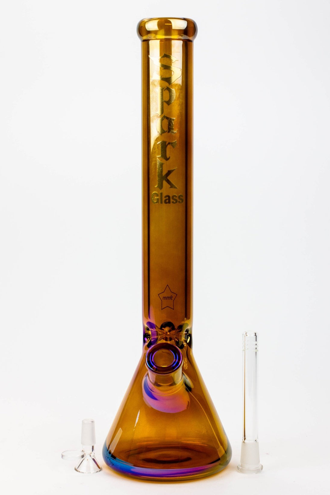 SPARK 17.5" 9mm Electroplated Beaker Bong - Glasss Station