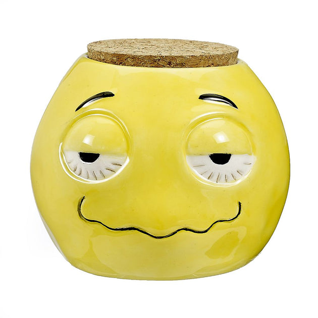 Stoned Emoji Stash Jar - Glasss Station