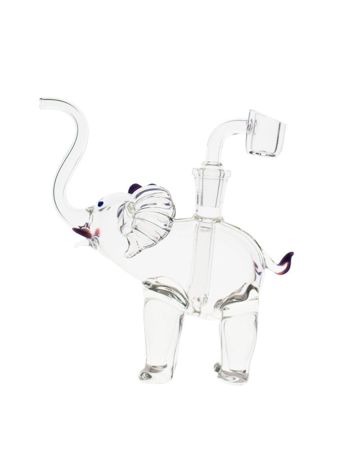 Stratus Glass Elephant with Quartz Banger - Glasss Station