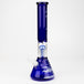 THE TRAGICALLY HIP-15.5" Single Perc Blue Glass Beaker by Infyniti - Glasss Station