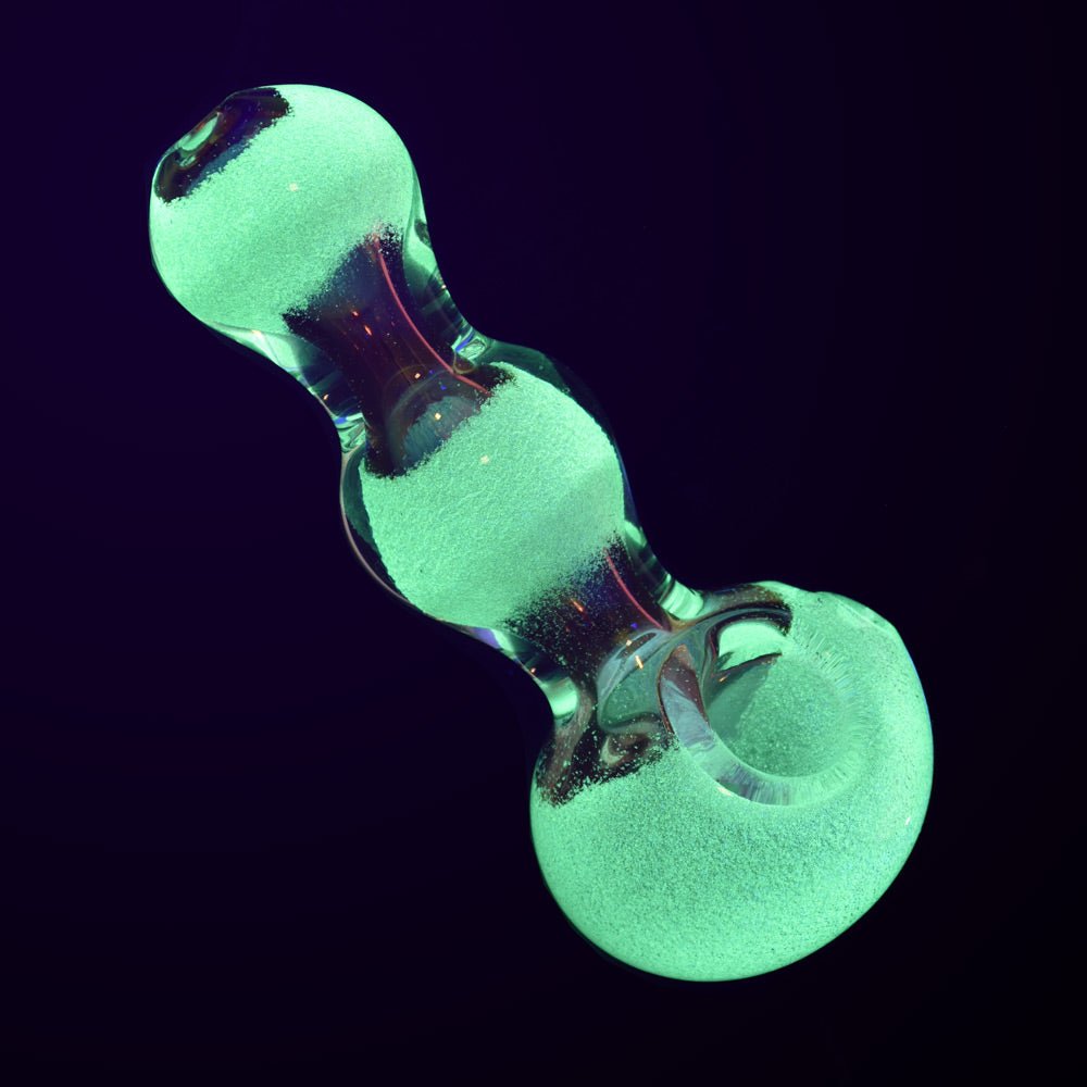 Triple Glow Bubble Fumed Spoon Pipe - Glasss Station