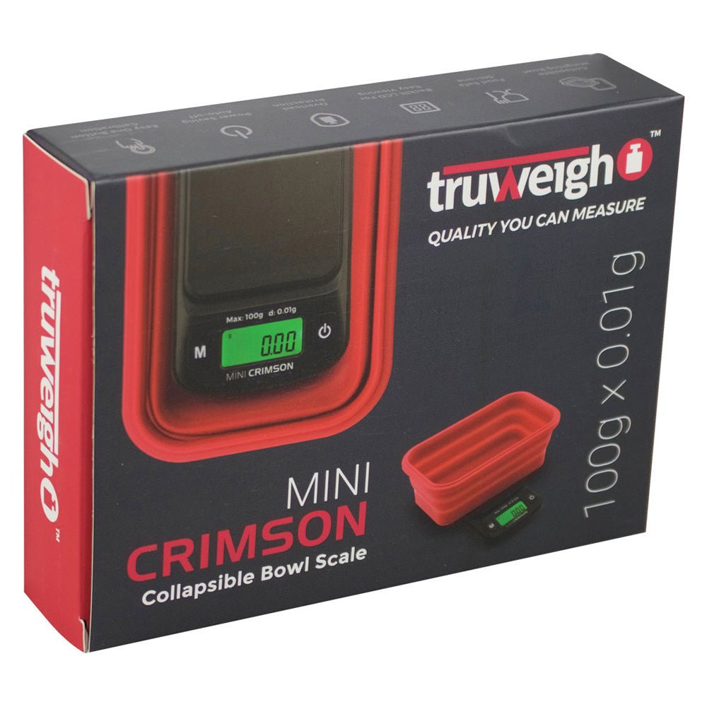 Tru Weigh Mini Crimson Collapsible Bowl Scale - Glasss Station