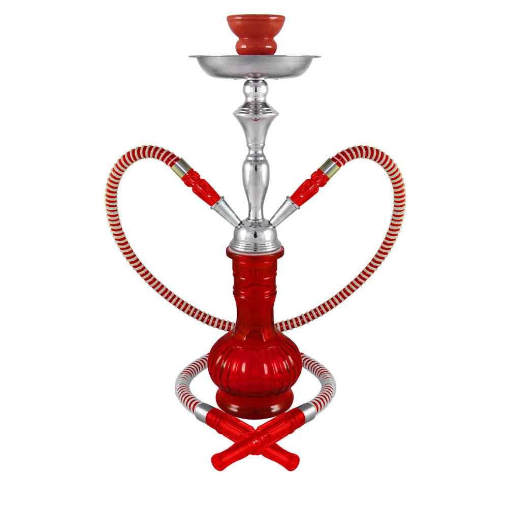 Versailles 2-Hose 17" Premium Hookah - Colors Vary - Glasss Station