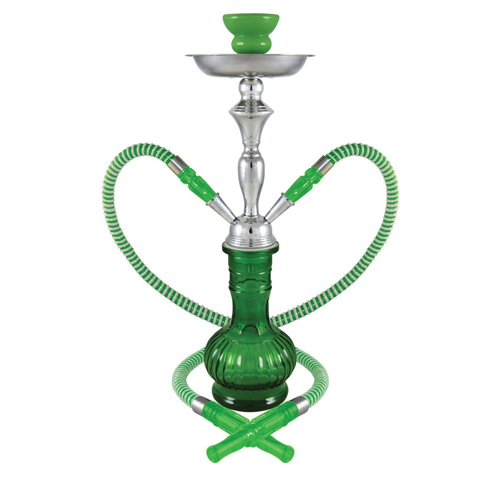 Versailles 2-Hose 17" Premium Hookah - Colors Vary - Glasss Station