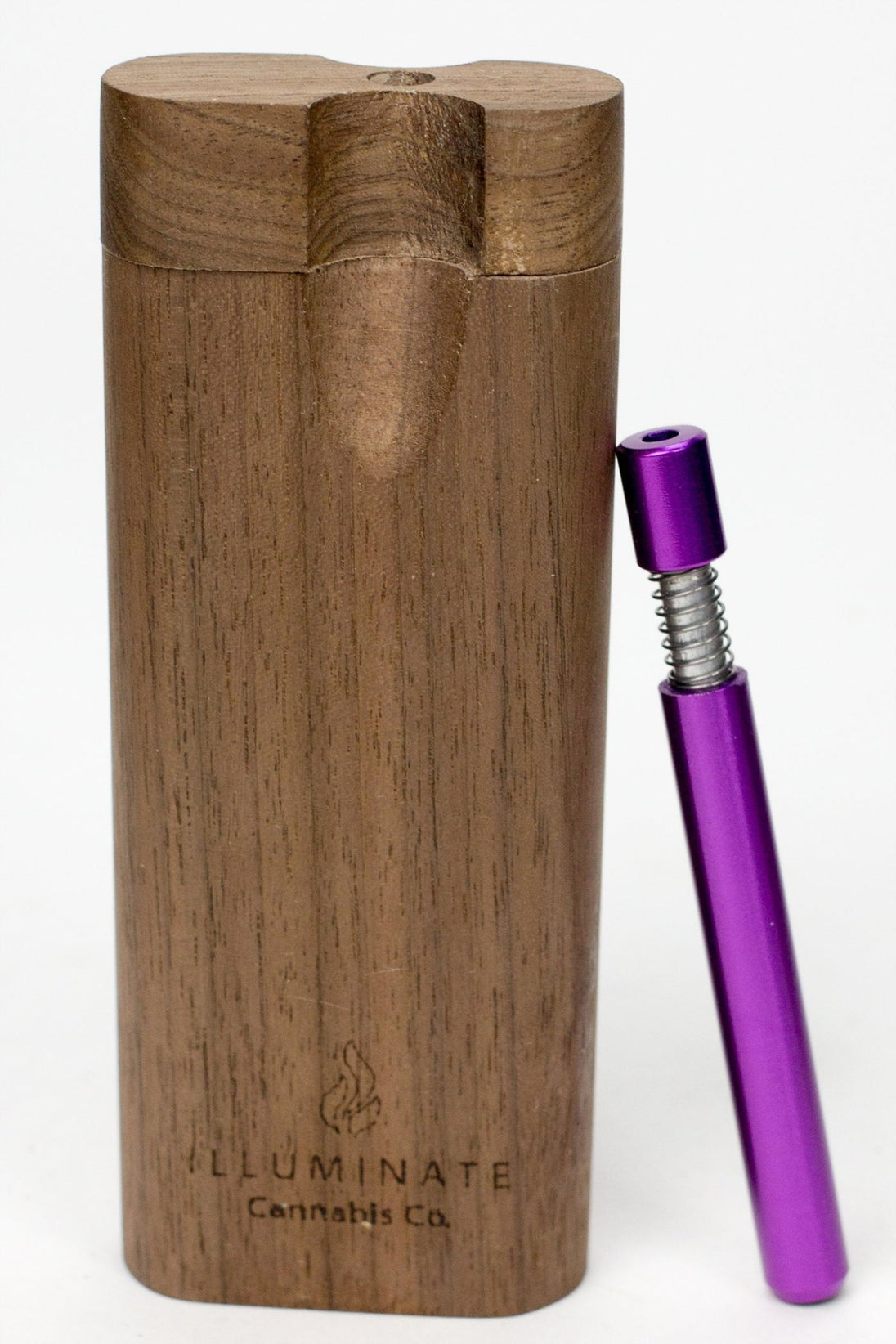 Walnut Dugout with Anodized Spring Bat - Glasss Station