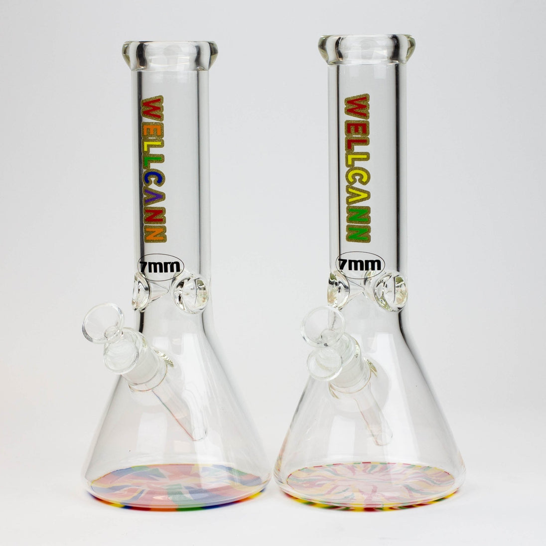 WellCann 12" 7mm Glass Beaker Bong - Glasss Station