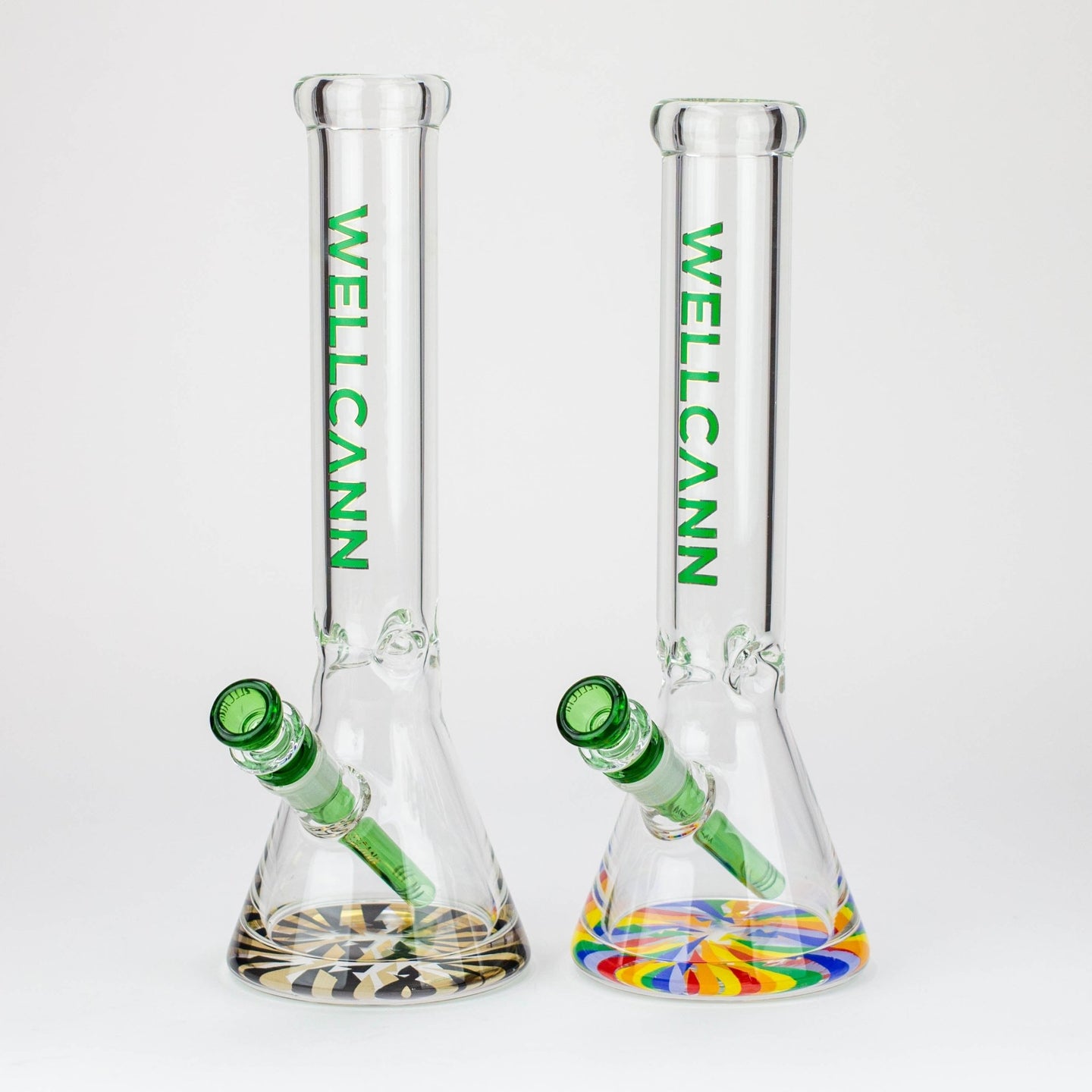 WellCann - 14" 7mm Beaker Bong w/ Thick Decal Base - Glasss Station