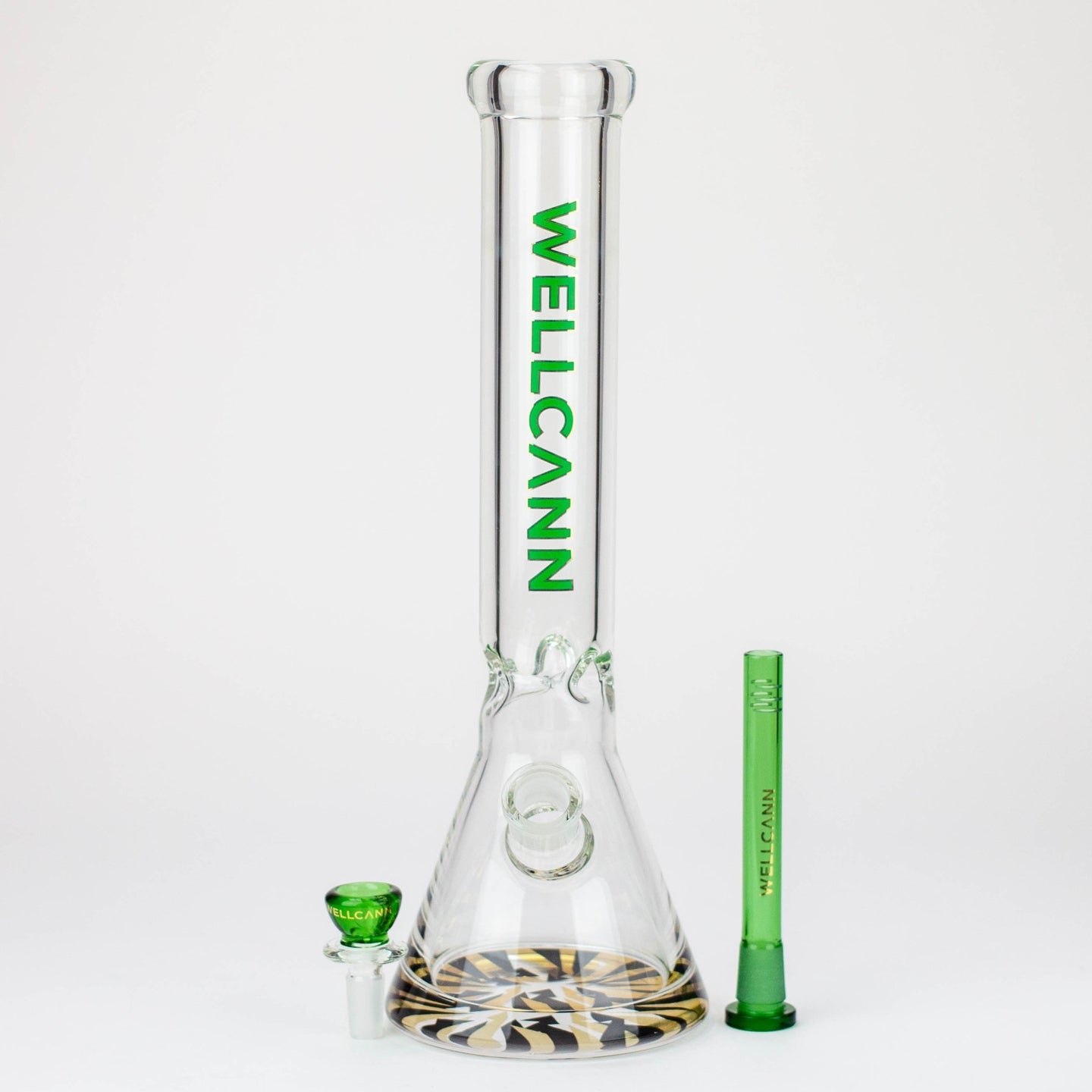 WellCann - 14" 7mm Beaker Bong w/ Thick Decal Base - Glasss Station