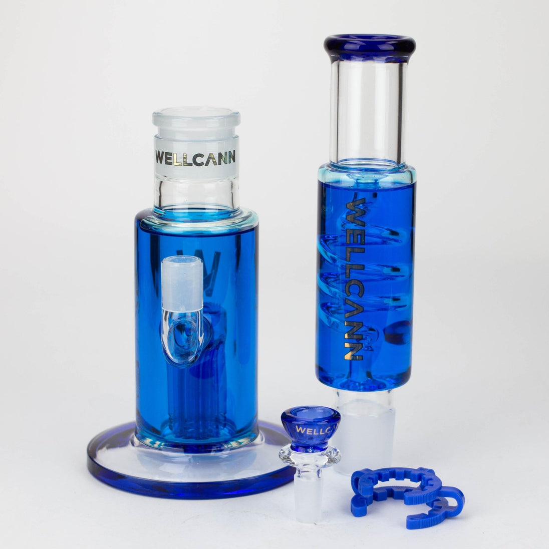 WELLCANN | 15" Glycerin Detachable Glass Bong - Glasss Station