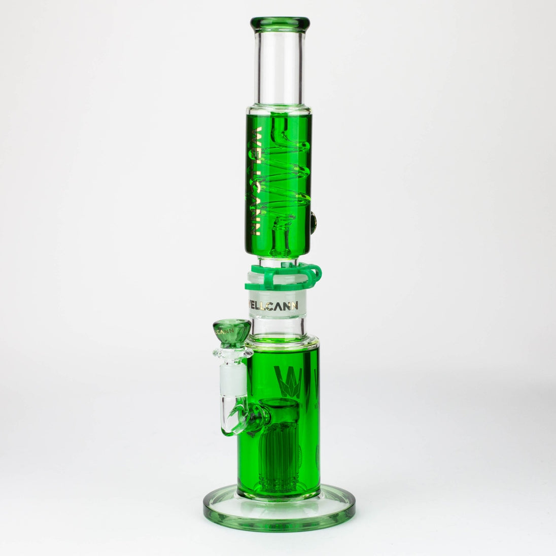 WELLCANN | 15" Glycerin Detachable Glass Bong - Glasss Station