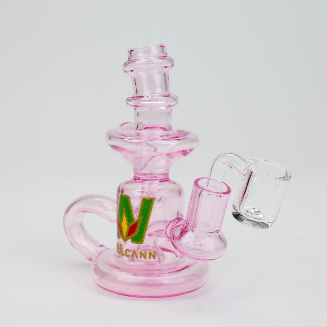 WellCann 6" Double Loop Recycler Rig w/ Banger - Glasss Station