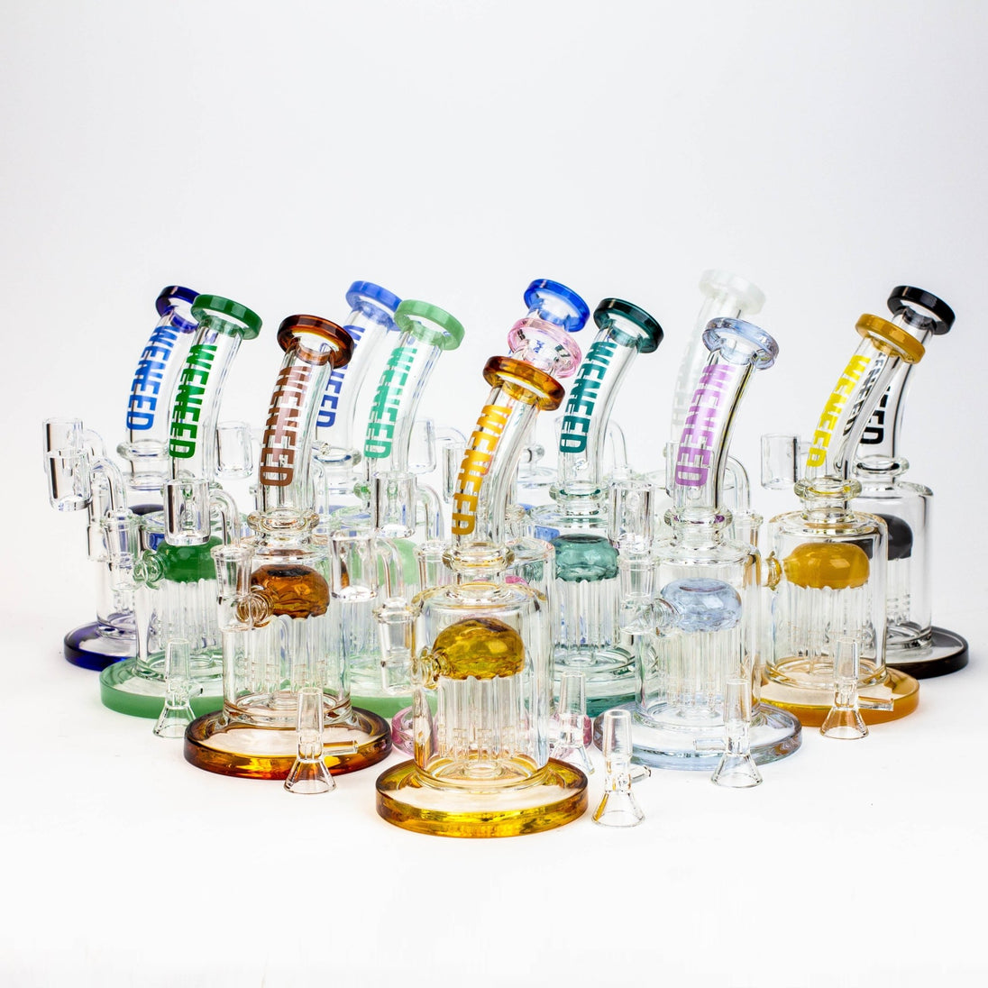 WENEED®-10" 2-in-1 Tree Perc Water Bong/Rig - Glasss Station