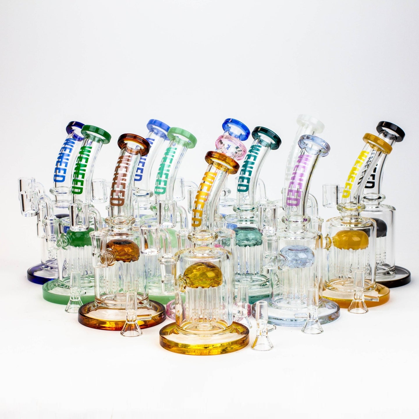WENEED®-10" 2-in-1 Tree Perc Water Bong/Rig - Glasss Station