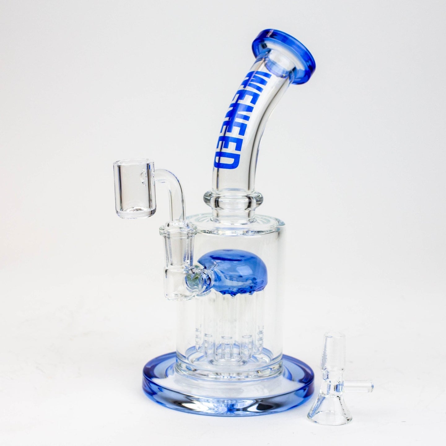 WENEED®-10" 2-in-1 Tree Perc Water Bong/Rig - Glasss Station