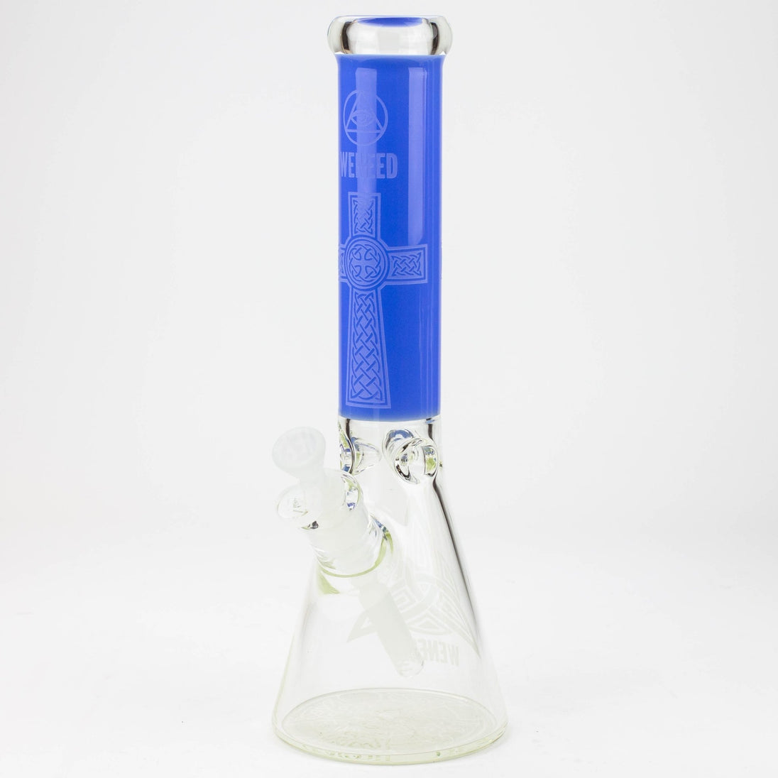 WENEED®-14" 7mm Diamond Crucifix Beaker - Glasss Station