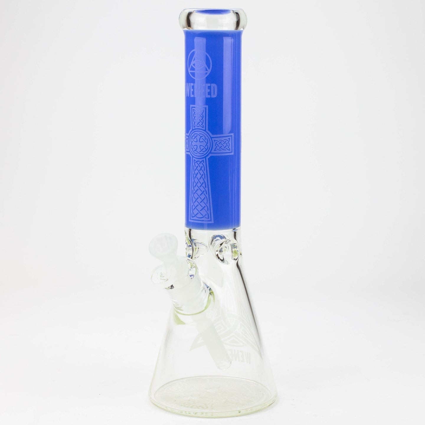 WENEED®-14" 7mm Diamond Crucifix Beaker - Glasss Station