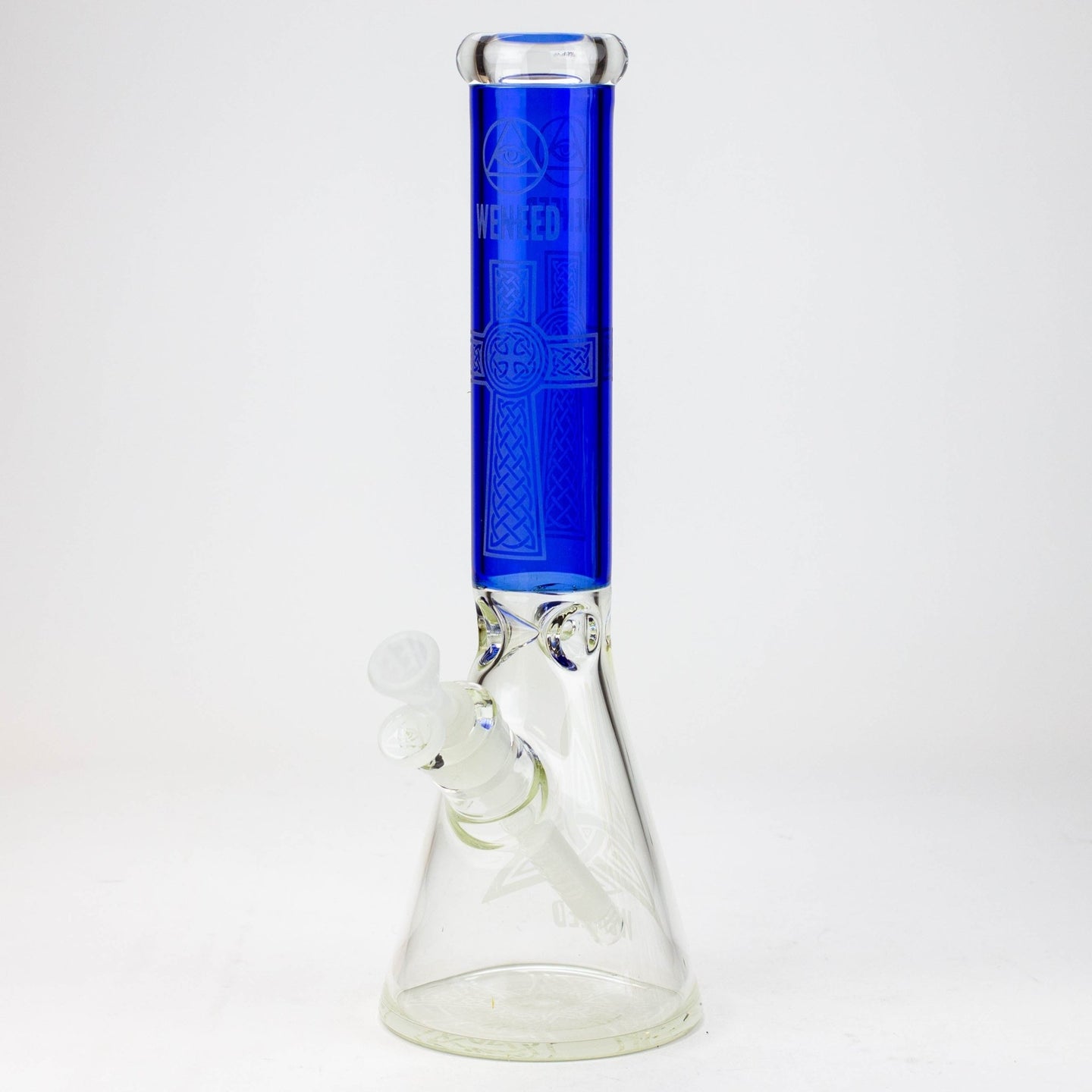 WENEED®-14" 7mm Diamond Crucifix Beaker - Glasss Station