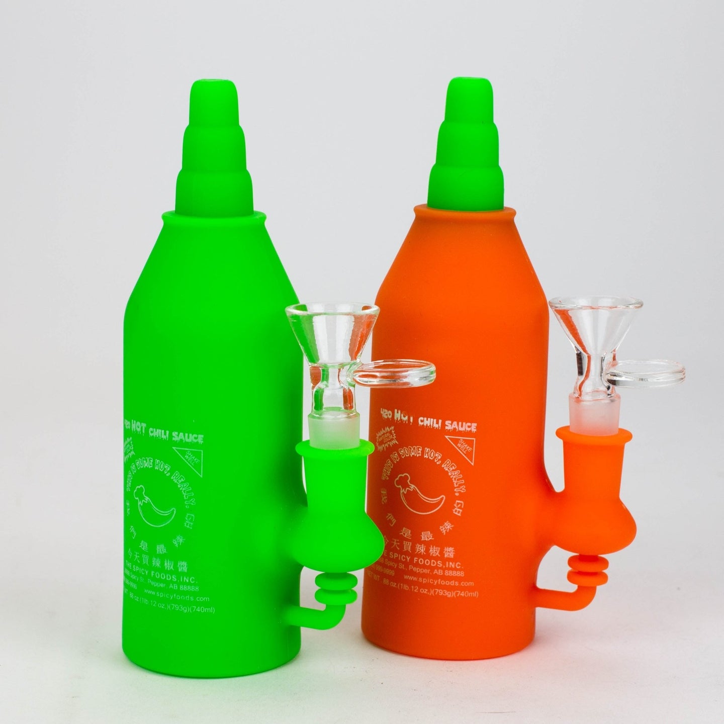 WENEED®- 6.5" Silicone Sriracha Bong - Glasss Station