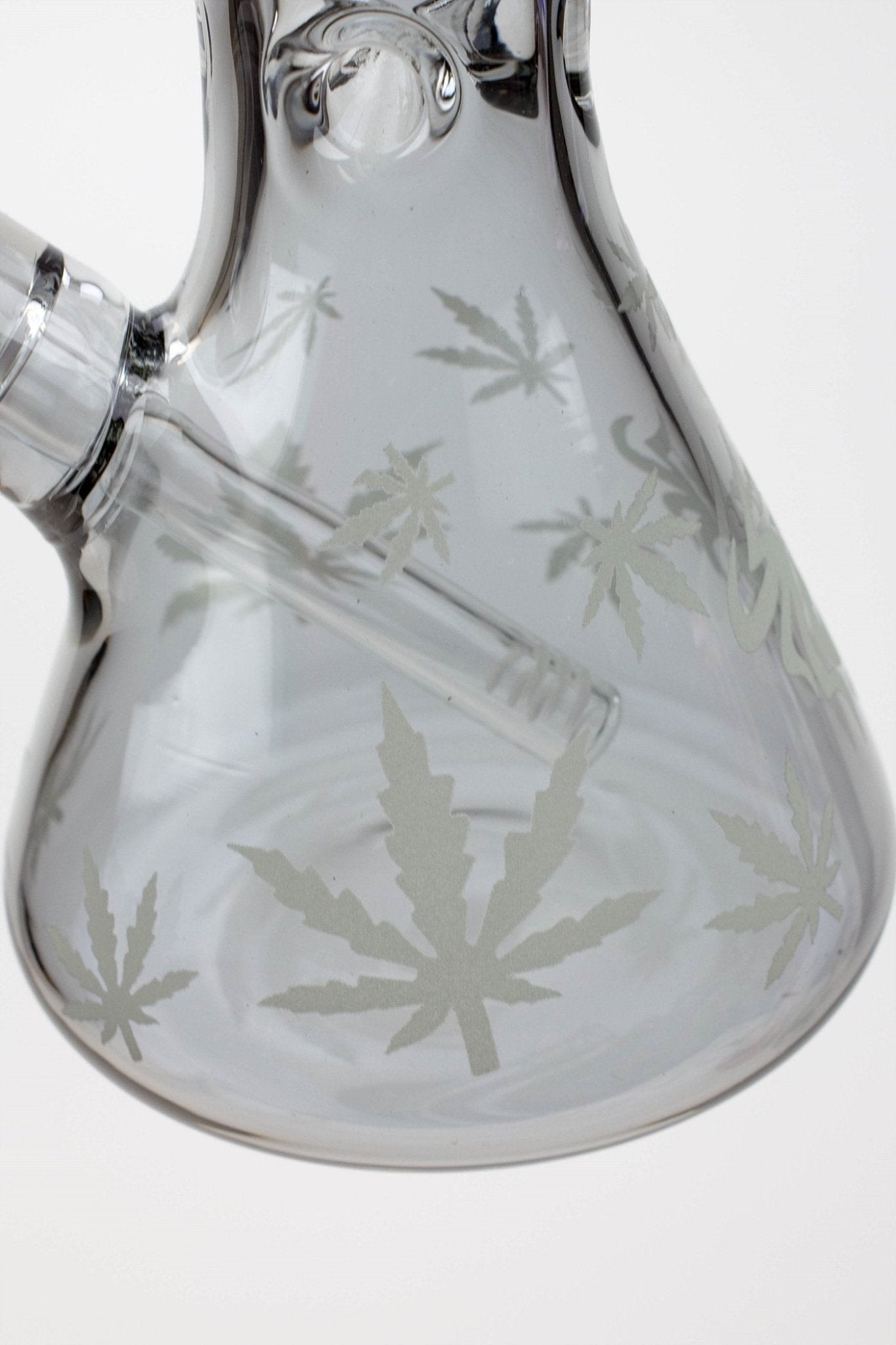 XTREME 14" 7mm Leaf Electroplated Glass Beaker Bong - Glasss Station