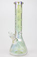 XTREME 14" 7mm Leaf Electroplated Glass Beaker Bong - Glasss Station